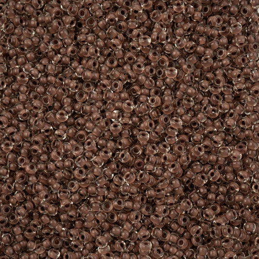 Czech Seed Beads - 8/0 - Crystal Color Lined Terra Intensive Dark Brown (500g)