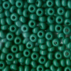 Czech Seed Beads - 8/0 - Opaque Medium Dark Green (500g)