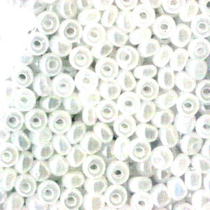 Czech Seed Beads - 8/0 - Opaque Pearl White (500g)