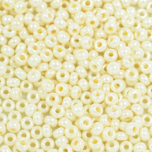 Czech Seed Beads - 8/0 - Pearl Eggshell (20g)