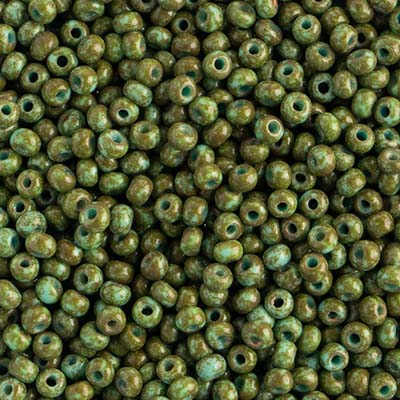 Czech Seed Beads - 8/0 - Turquoise Travertine (500g)
