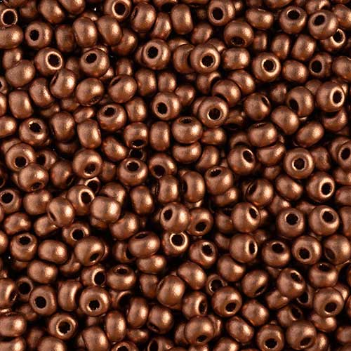 Czech Seed Beads - 8/0 - Metallic Light Copper (500g)