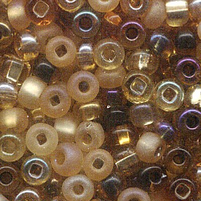 Czech Seed Beads - 6/0 - Honeybee Topaz Mix (500g)