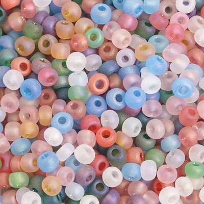 Czech Seed Beads - 6/0 - Matte Rainbow Mix (500g)