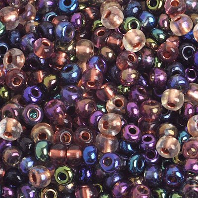 Czech Seed Beads - 6/0 - Metallic Mystery Mix (500g)