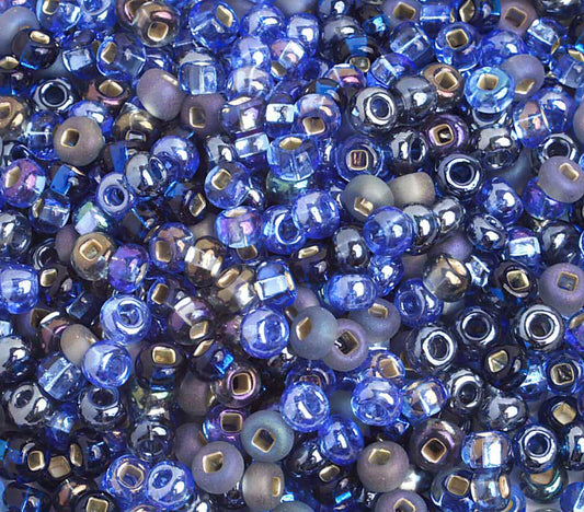 Czech Seed Beads - 6/0 - Night Blues Mix (500g)