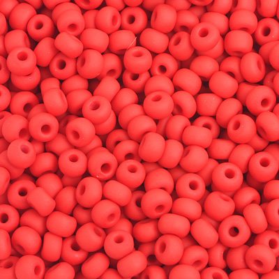 Czech Seed Beads - 6/0 - Matte Opaque Light Red (500g)