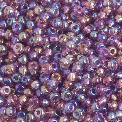 Czech Seed Beads - 6/0 - Transparent Light Amethyst AB (500g)
