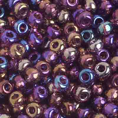 Czech Seed Beads - 6/0 - Transparent Dark Amethyst AB (500g)