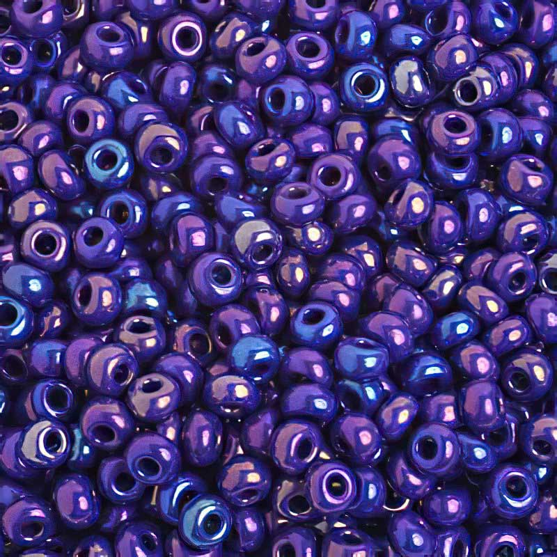 Czech Seed Beads - 6/0 - Opaque Navy Blue AB (500g)