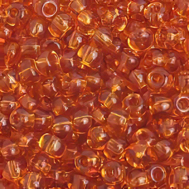 Czech Seed Beads - 6/0 - Transparent Topaz (20g)