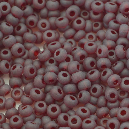 Czech Seed Beads - 6/0 - Matte Transparent Red (500g)