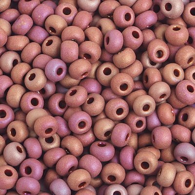 Czech Seed Beads - 6/0 - Matte Opaque Ruby AB (500g)