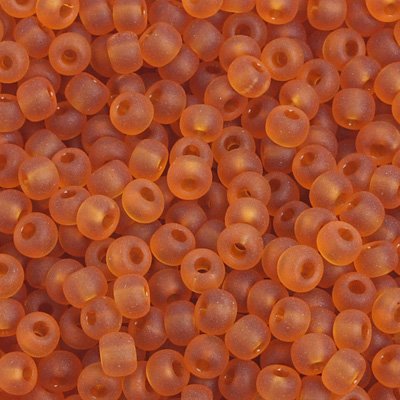 Czech Seed Beads - 6/0 - Matte Transparent Dark Topaz (500g)