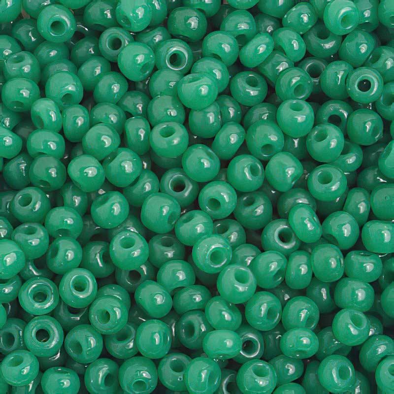 Czech Seed Beads - 6/0 - Oily Green (20g)