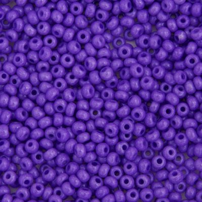 Czech Seed Beads - 6/0 - Opaque Dyed Violet (500g)