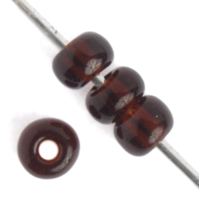 Czech Seed Beads - 6/0 - Transparent Dark Topaz (500g)