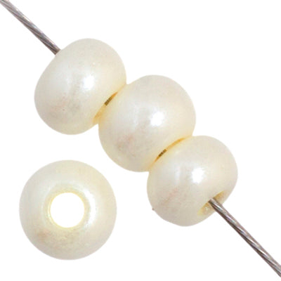 Czech Seed Beads - 6/0 - Opaque Cream (500g)