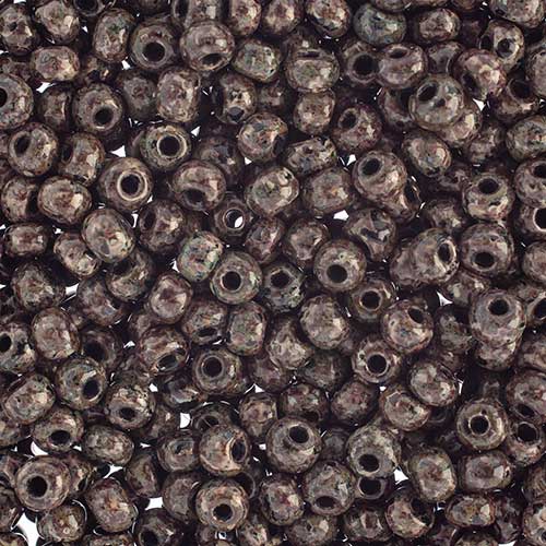 Czech Seed Beads - 6/0 - Jet Travertine (500g)