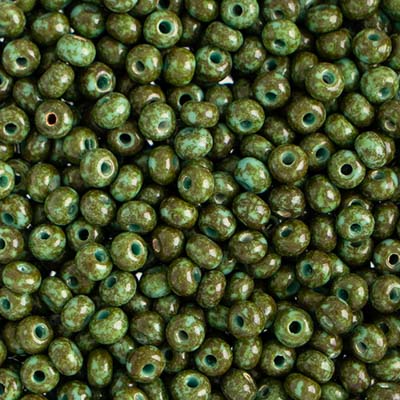 Czech Seed Beads - 6/0 - Turquoise Travertine (500g)