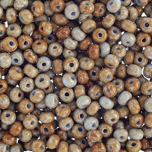 Czech Seed Beads - 6/0 - Light Blue Travertine (500g)