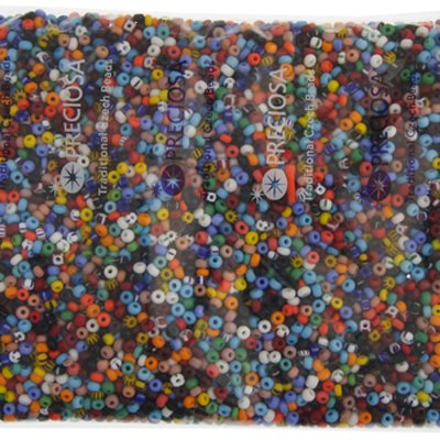 Czech Seed Beads - 6/0 - Opaque Stripe Mix (500g)
