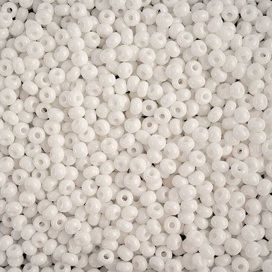Czech Seed Beads - 6/0 - Opaque White (500g)