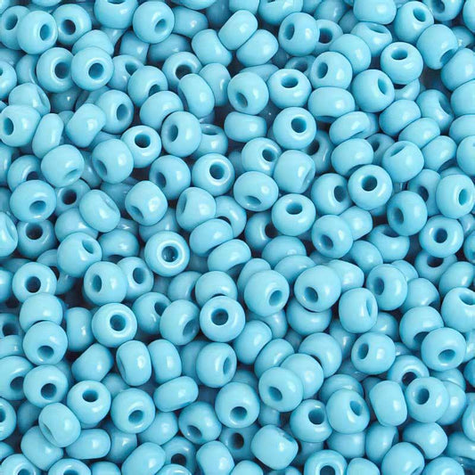 Czech Seed Beads - 6/0 - Opaque Turquoise Blue (500g)