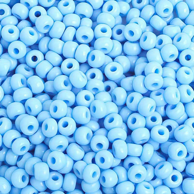 Czech Seed Beads - 6/0 - Opaque Light Turquoise Blue (500g)