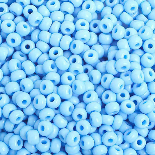Czech Seed Beads - 6/0 - Opaque Light Turquoise Blue (500g)