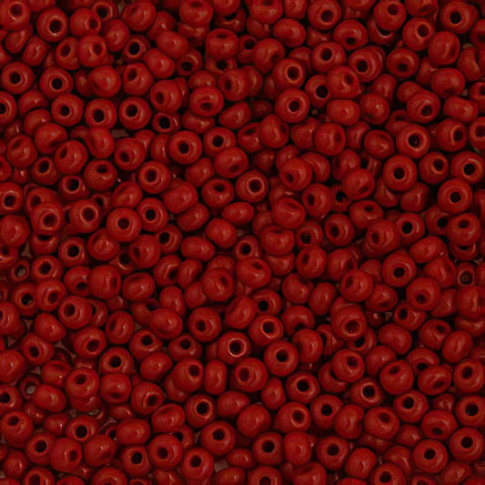Czech Seed Beads - 6/0 - Opaque Red (500g)