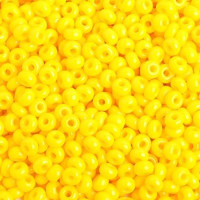 Czech Seed Beads - 6/0 - Opaque Golden Yellow (500g)
