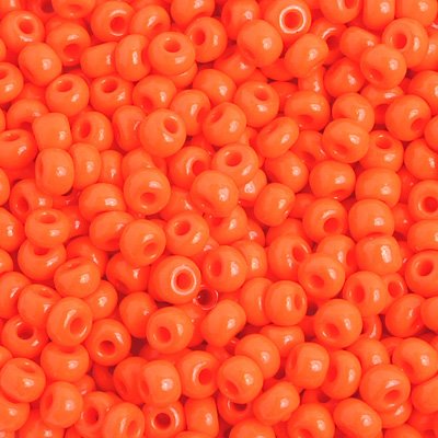 Czech Seed Beads - 6/0 - Opaque Orange (500g)