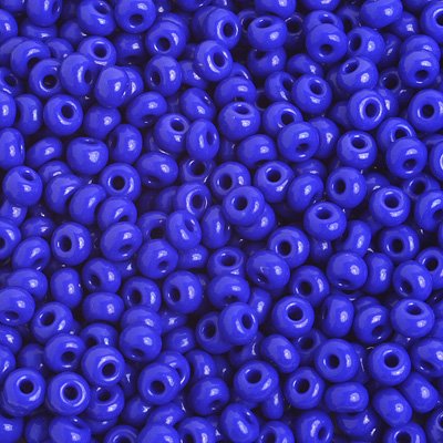 Czech Seed Beads - 6/0 - Opaque Royal Blue (500g)
