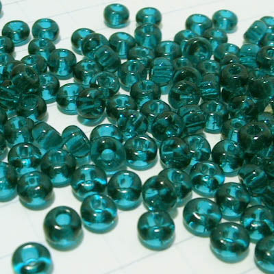 Czech Seed Beads - 6/0 - Transparent Teal (500g)