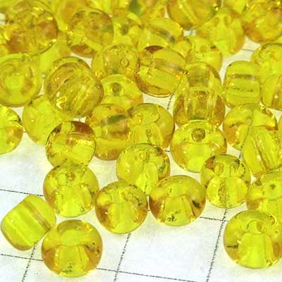 Czech Seed Beads - 6/0 - Transparent Yellow (500g)