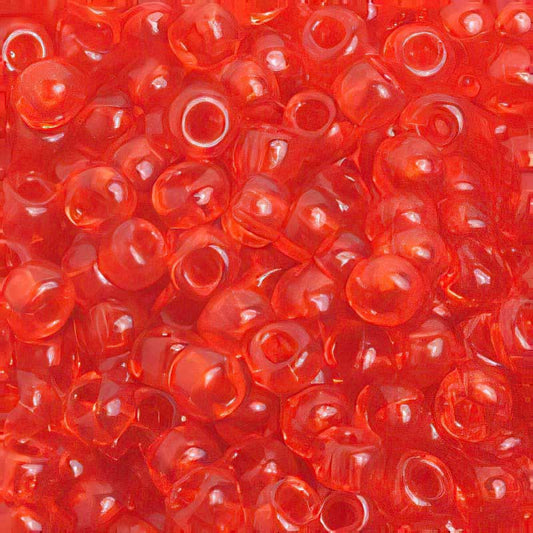 Czech Seed Beads - 6/0 - Transparent Orange (500g)
