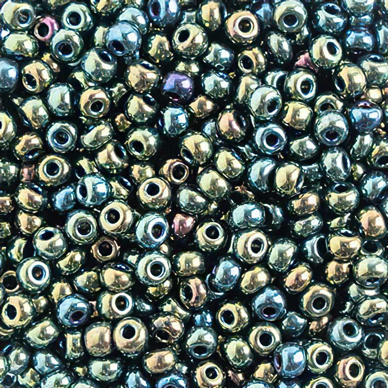Czech Seed Beads - 6/0 - Green Iris (500g)