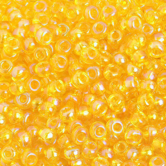 Czech Seed Beads - 6/0 - Transparent Iris Yellow (500g)
