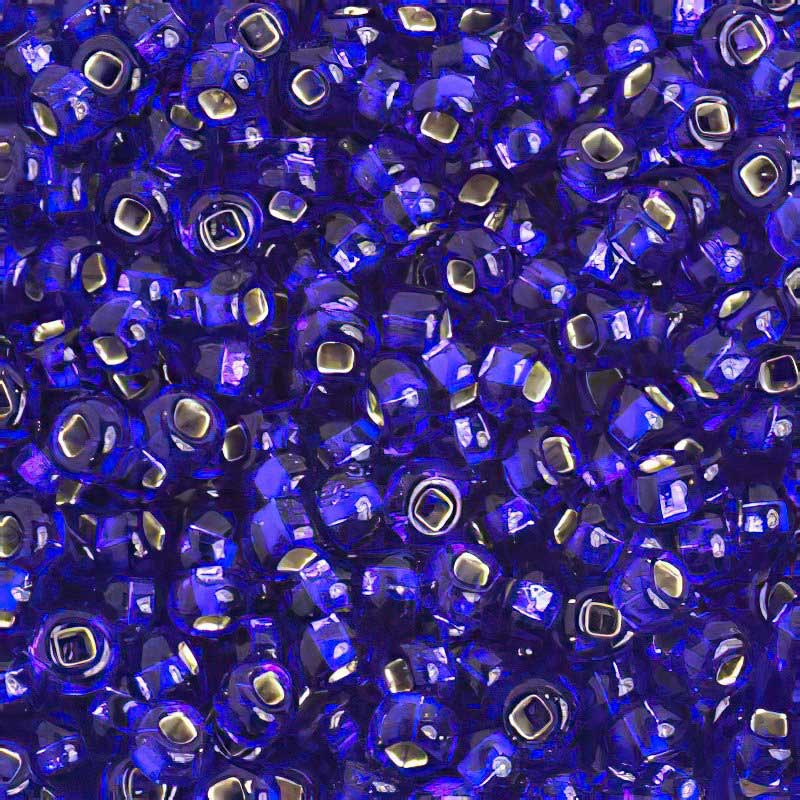 Czech Seed Beads - 6/0 - Silver Lined Royal Blue (500g)