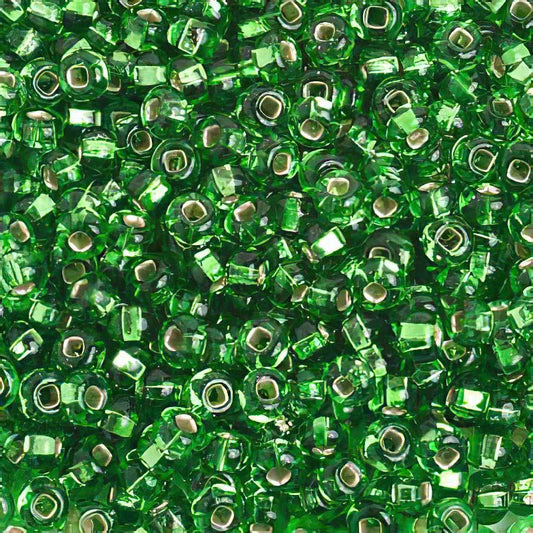 Czech Seed Beads - 6/0 - Silver Lined Lime Green (500g)
