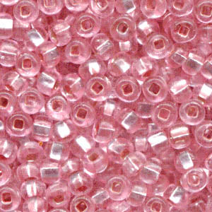 Czech Seed Beads - 6/0 - (Dyed) Dyed Pink Silver Lined (500g)
