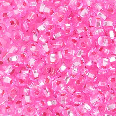 Czech Seed Beads - 6/0 - Silver Lined Rose (Dyed) (500g)