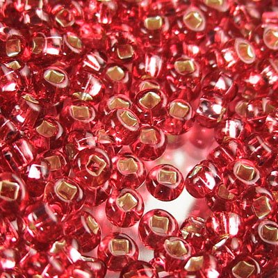 Czech Seed Beads - 6/0 - Silver Lined Natural Pink (500g)