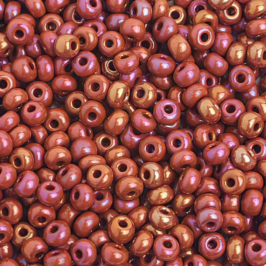 Czech Seed Beads - 6/0 - Ruby AB (500g)