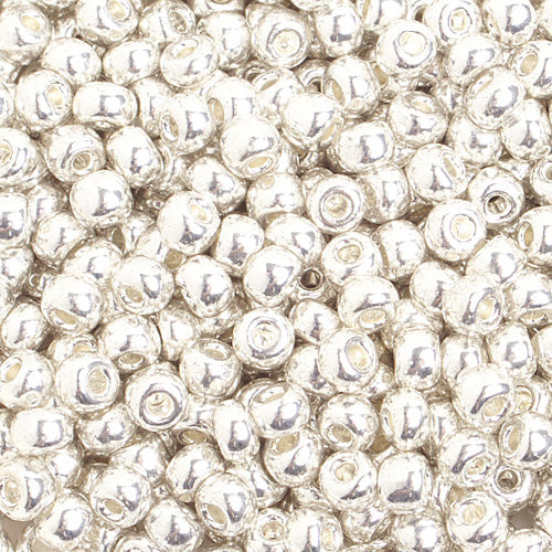 Czech Seed Beads - 6/0 - Metallic Silver (500g)