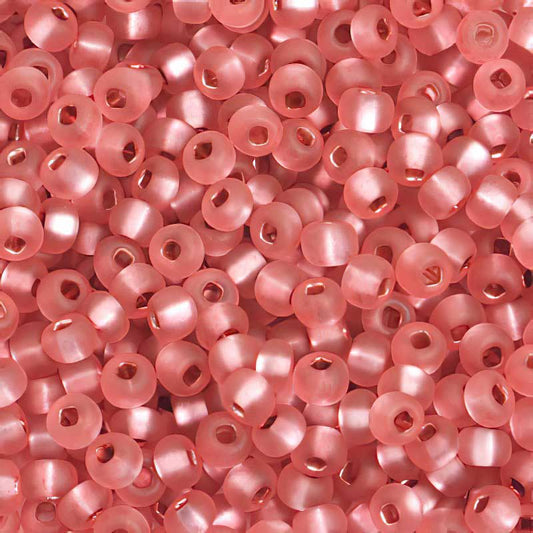 Czech Seed Beads - 6/0 - Silver Lined Rose Matte (500g)