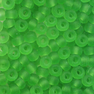 Czech Seed Beads - 6/0 - Transparent Chartreuse Matte (500g)
