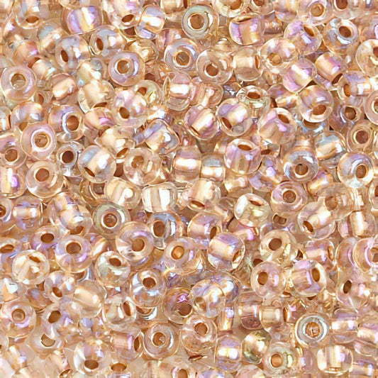 Czech Seed Beads - 6/0 - Crystal AB Goldlined (500g)