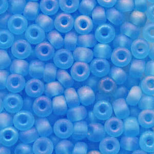 Czech Seed Beads - 6/0 - Transparent Light Aqua Matte AB (500g)